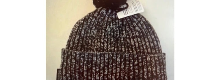 Lululemon Textured Fleece Lined Knit Beanie-Black/Gray/White ONE SIZE NWT 64
