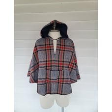 Vintage Handmade Plaid Cape