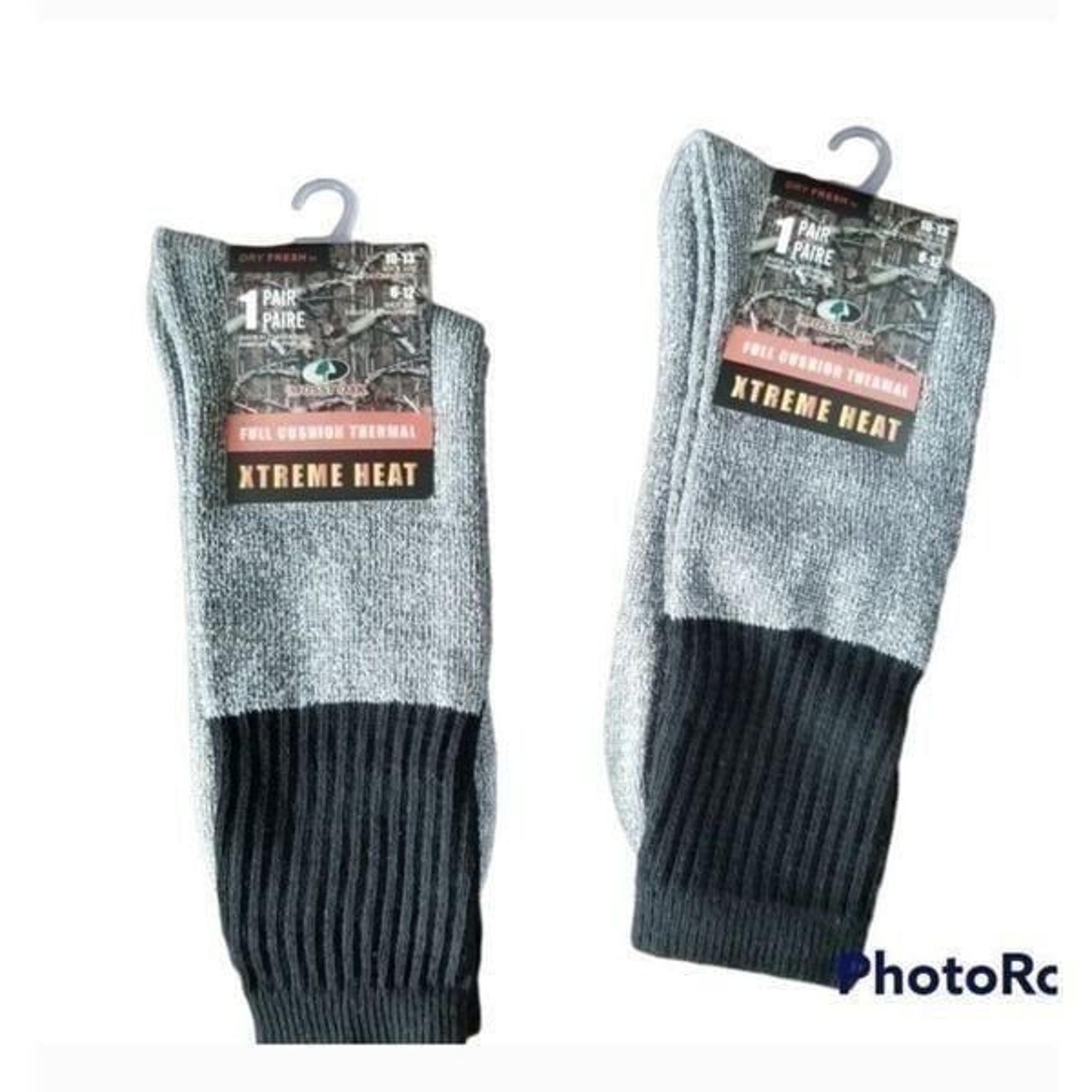 2 pairs Mossy Oak Men's full cushion thermal socks