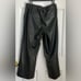 RUBY RD. FAUX LEATHER SIZE PETITE 10P, 12P, 16P BLACK FLAT FRONT 2 SLIP POCKETS