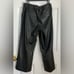 RUBY RD. FAUX LEATHER SIZE PETITE 10P, 12P, 16P BLACK FLAT FRONT 2 SLIP POCKETS
