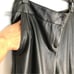 RUBY RD. FAUX LEATHER SIZE PETITE 10P, 12P, 16P BLACK FLAT FRONT 2 SLIP POCKETS