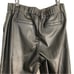 RUBY RD. FAUX LEATHER SIZE PETITE 10P, 12P, 16P BLACK FLAT FRONT 2 SLIP POCKETS