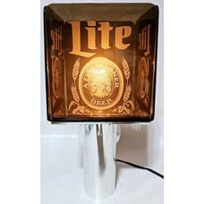 Vintage 1983 Miller Lite Beer Bar Light Wall Sconce Coach Lamp Man Cave Decor