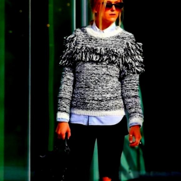 STUNNING Alpaca Chunky Boho Fringe Sweater