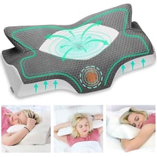 Elviros Cervical King Size Memory Foam Pillow