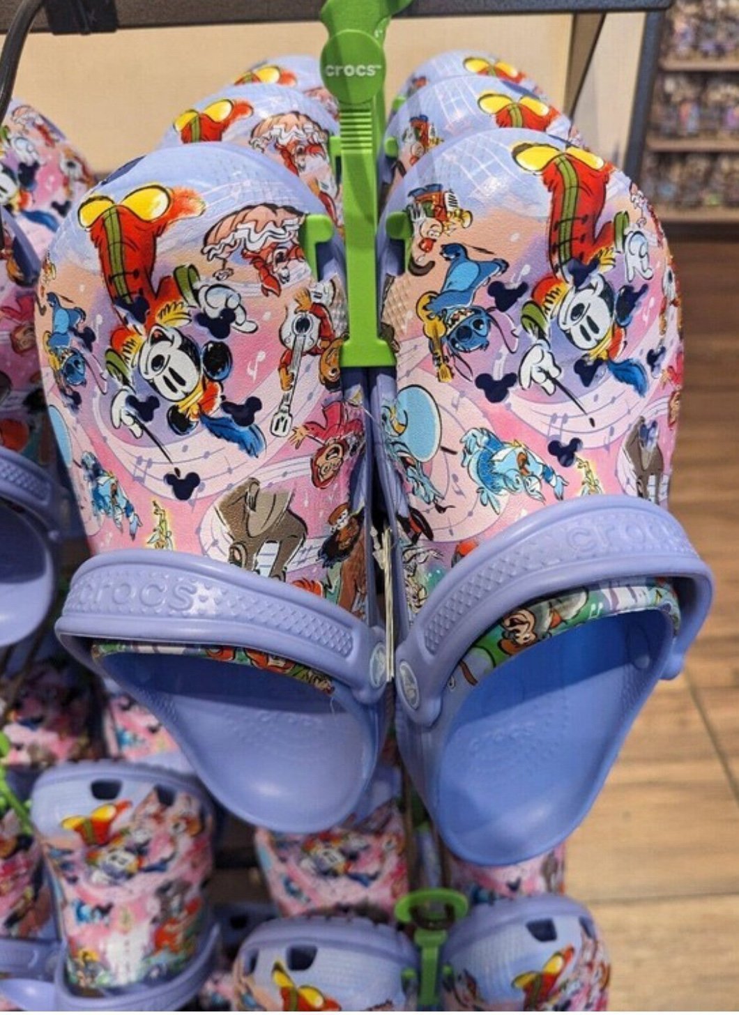 New CROCS Disney 100 Years of Music and Wonder - light purple Men’s 6 Women’s 8