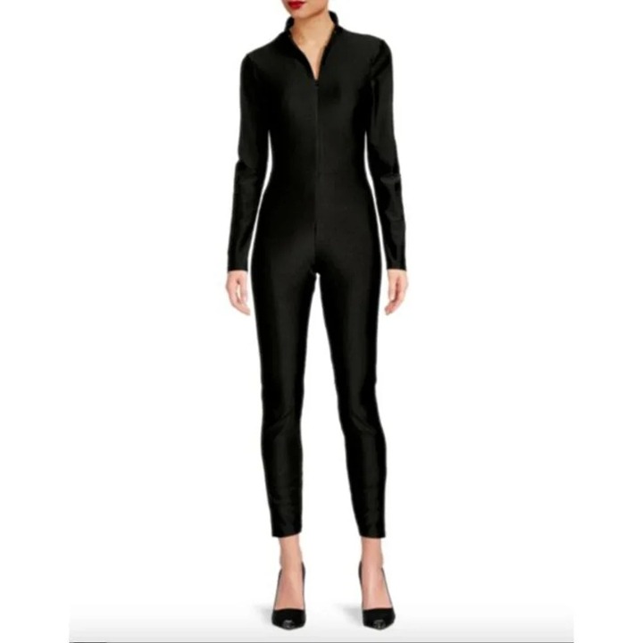 Good American High Shine Compression Women Catsuit - Size XL