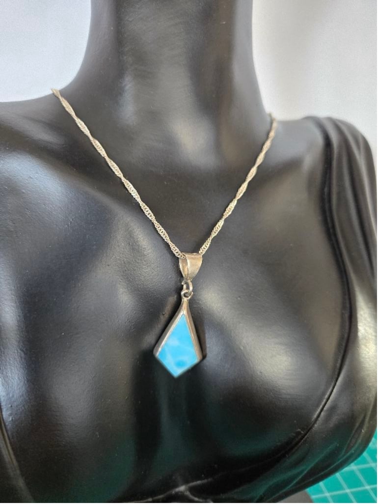 Women's 925 larimar mexico Unbranded Necklace, Blue, One Size