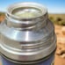 1950s Aladdin, Half Pint Vacuum Bottle, Metal Thermos, Chuck Wagon