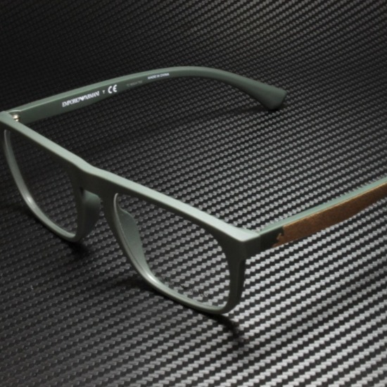 Emporio Armani Men's Matte Green 52mm Eyeglasses!