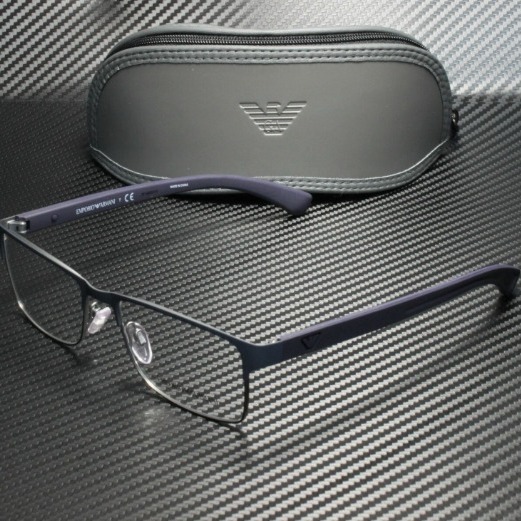 Emporio Armani Matte Blue Rubber 55mm Eyeglasses!