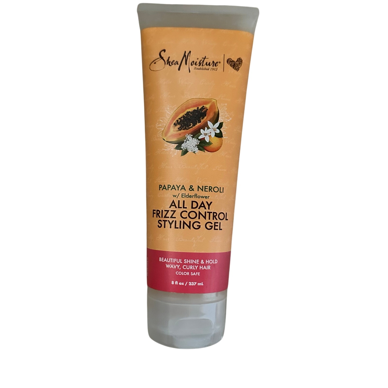 SheaMoisture Frizz Control Styling Gel for Curly Hair Papaya and Neroli 8 Oz NEW