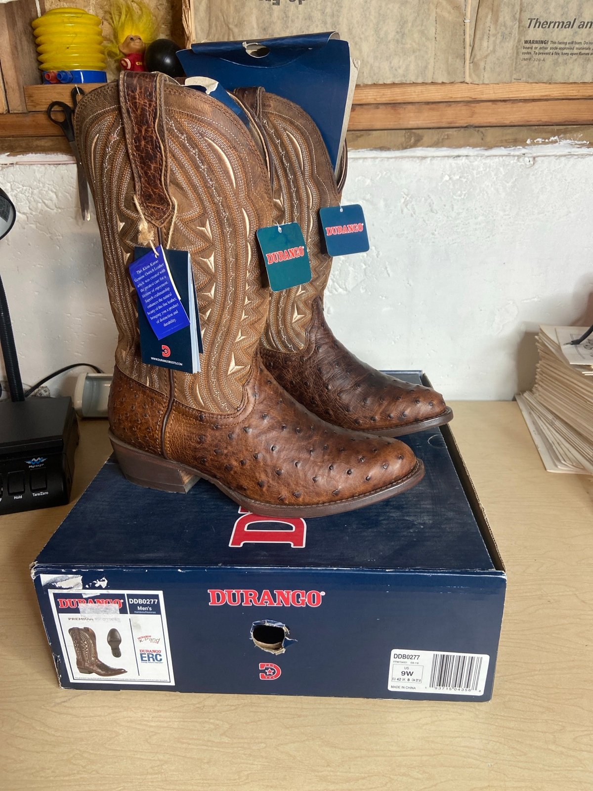 Durango premium exotics ostrich boots new men’s 9w