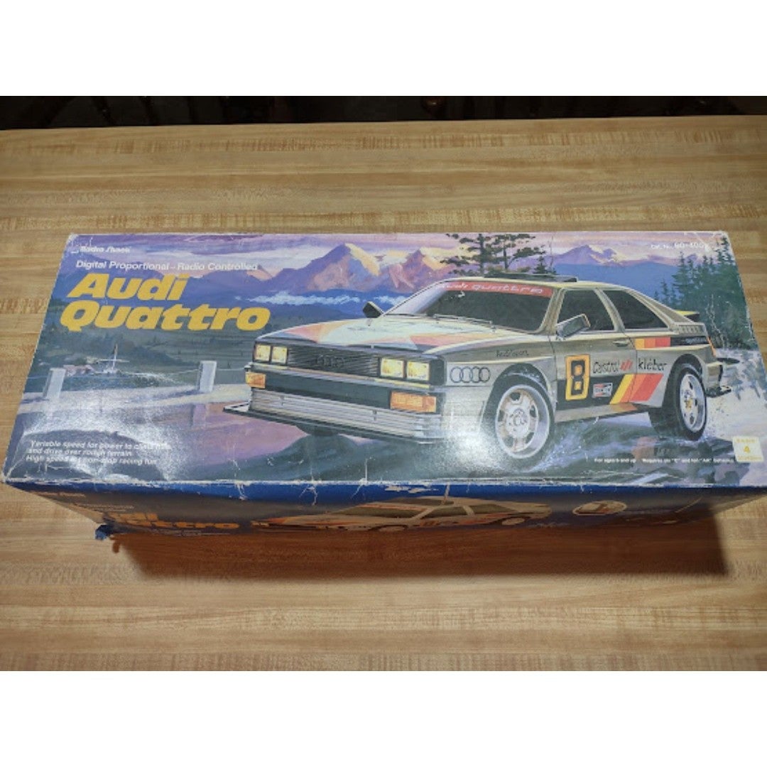 Radio Shack Audi Quattro Remote Control Car 1/10 Scale 60-4058