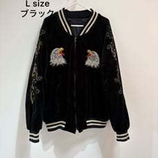 Velour Sukajan L size Black / Houston Toyo Enterprises Levi's