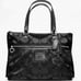 NWT Coach Daisy Poppy Tote Signature F20026 Handbag Black / Black