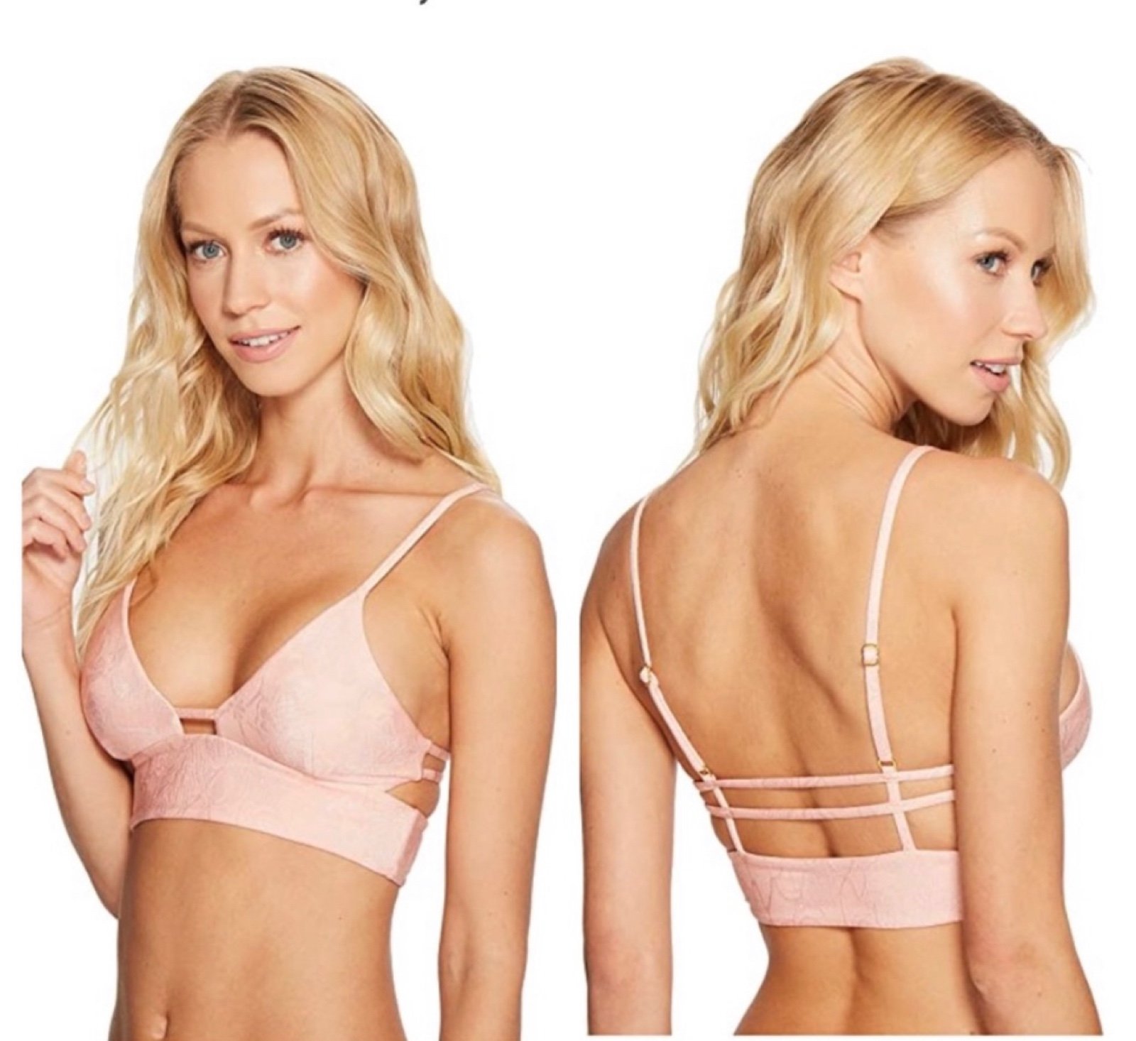 NWT! Amuse Society Daysi Longline Swim Bikini Top Size Medium