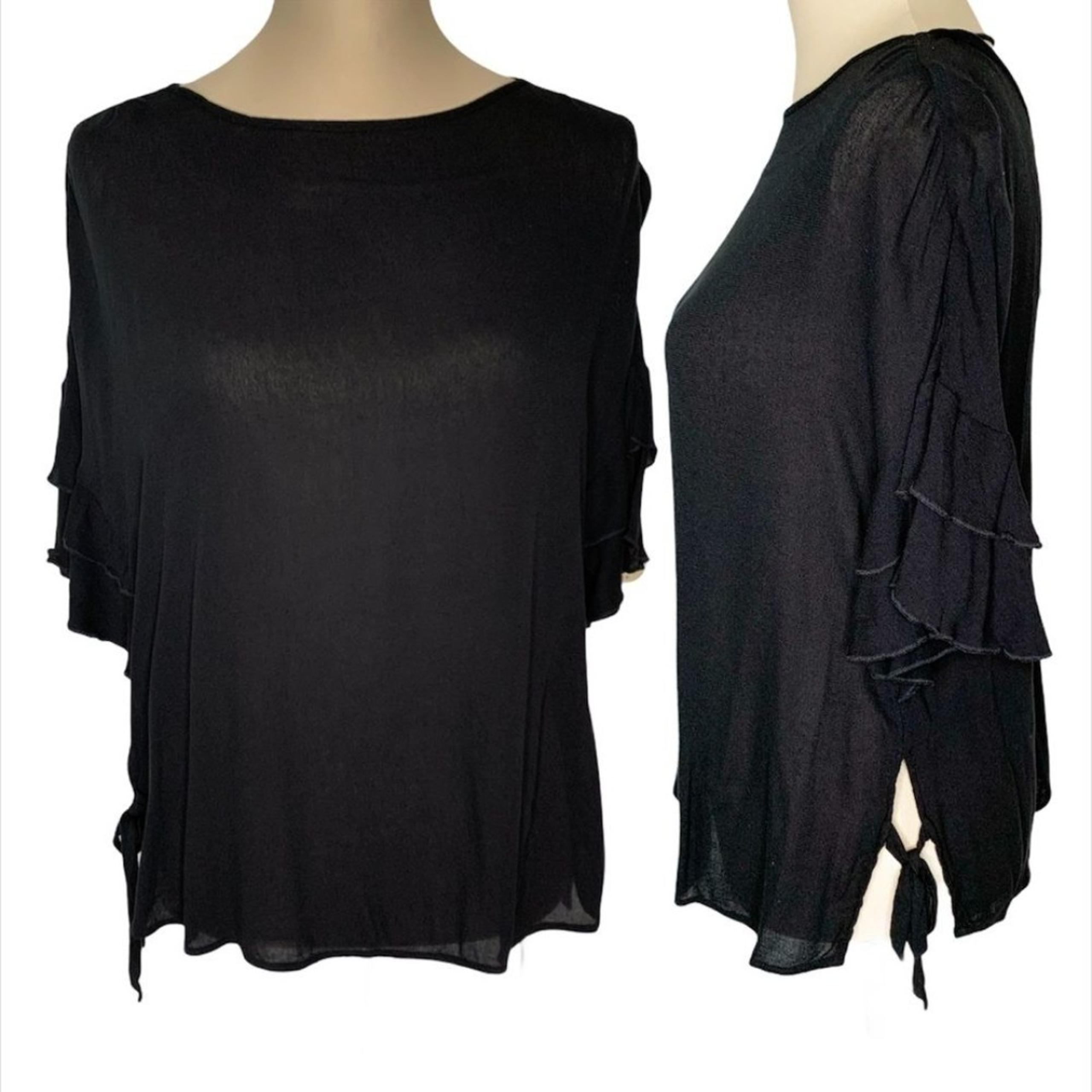 Express Black Ruffle Women Top size XS