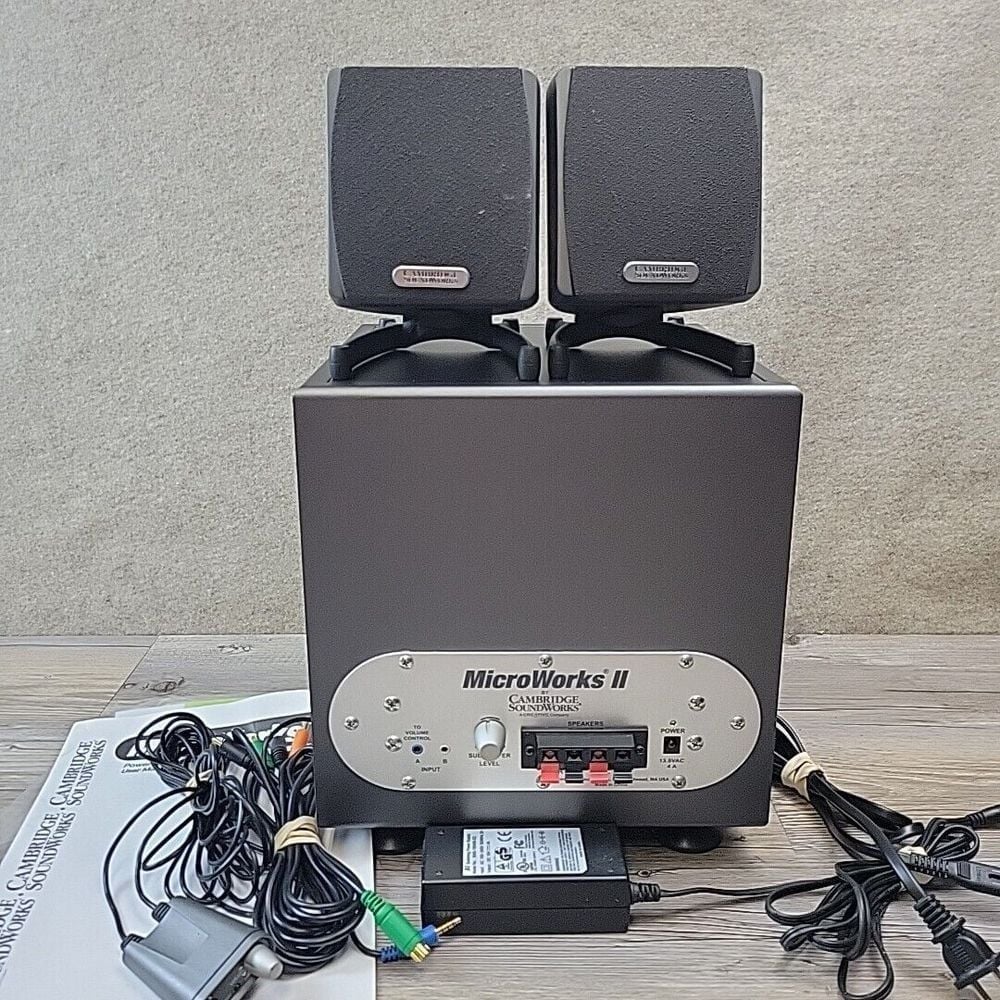 MicroWorks 2 Powered 2.1 Multimedia Speaker System