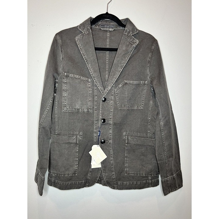 NOS ONASSIS CLOTHING NYC 4-Front Pocket Blazer Dusty Black S 198