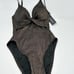 Kenneth Cole New York Metallic Twist Front One Piece Swimsuit NWT