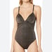 Kenneth Cole New York Metallic Twist Front One Piece Swimsuit NWT