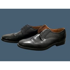 FLORSHEIM -MENS BLACK OXFORDS LEATHER UPPERS LACE UPCASUAL DRESS SHOES SIZE 11.5