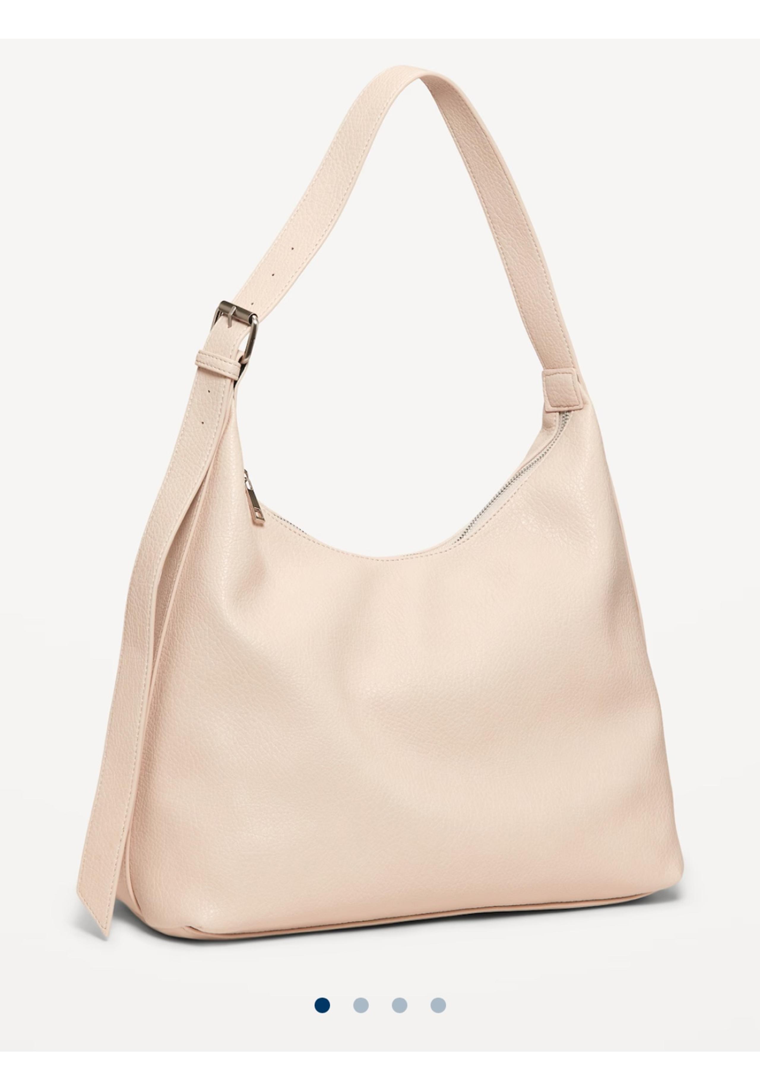 Old Navy hobo shoulder bag women handbag white leather