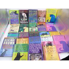 Rita Mae Brown & Sneaky Pie Brown Mystery Hardcover Book Lot of 23