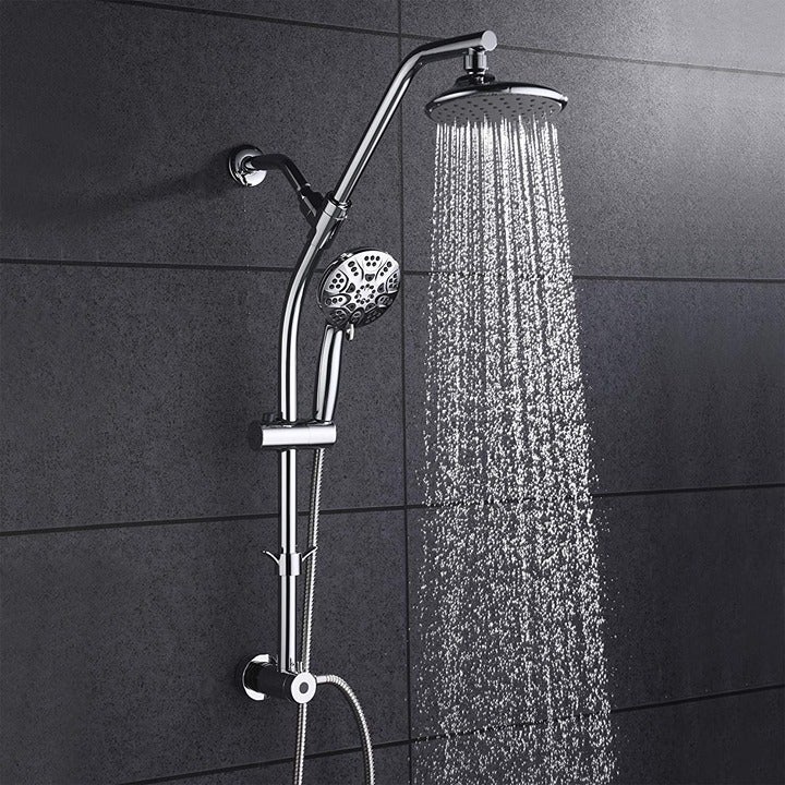 6-setting Handheld Shower Head & High Pressure Silicone