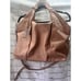Vince Camuto Convertible Lamb Leather Pleated Tote Purse Crossbody