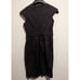 Tadashi Shoji Black Faux Wrap Cap Sleeve Black Dress Gem SZ 4P Style ZT90156M