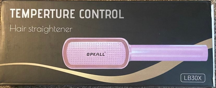 New In Box OPKALL Hair Straightener Brush