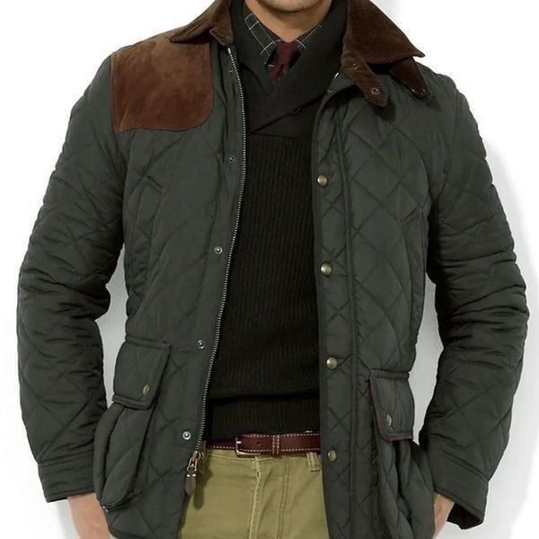 Hart Schaffner Marx NWOT Mens Shooter” Wool Blend Quilted Jacket. Size 4XB.