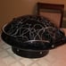 Serendipity Black and White Spaghetti Enamelware 4 pc set Paella Pan or Wok