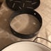 Serendipity Black and White Spaghetti Enamelware 4 pc set Paella Pan or Wok