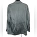Vince Sea Foam Green Long Sleeve Self-Tie Satin V-Neck Drapey Pocket Blazer 4