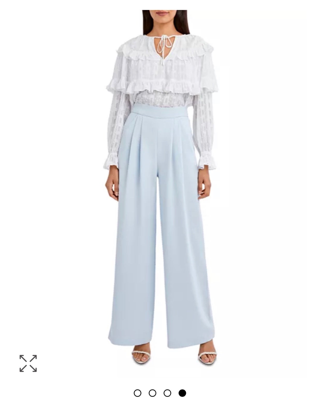 上品なスタイル Waist andwang frill unused. and new brand pants, ribbon パンツ