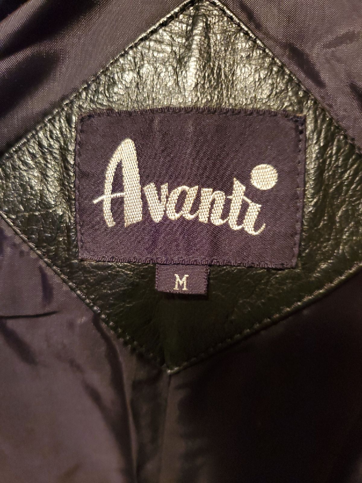 Vintage Avanti leather trench coat