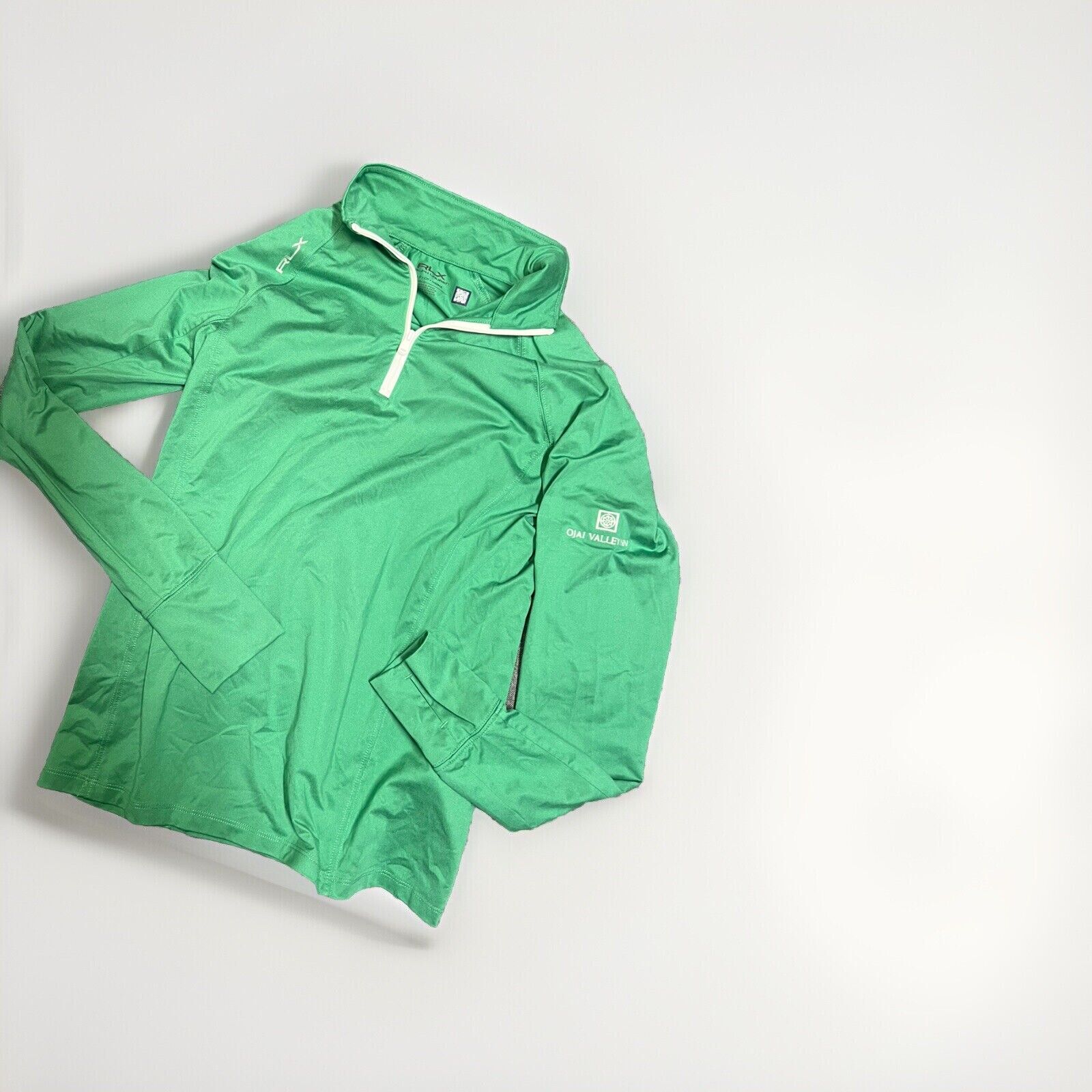RLX Ralph Lauren Women’s 1/4 Zipper Green Golf Pullover Shirt Size: Small
