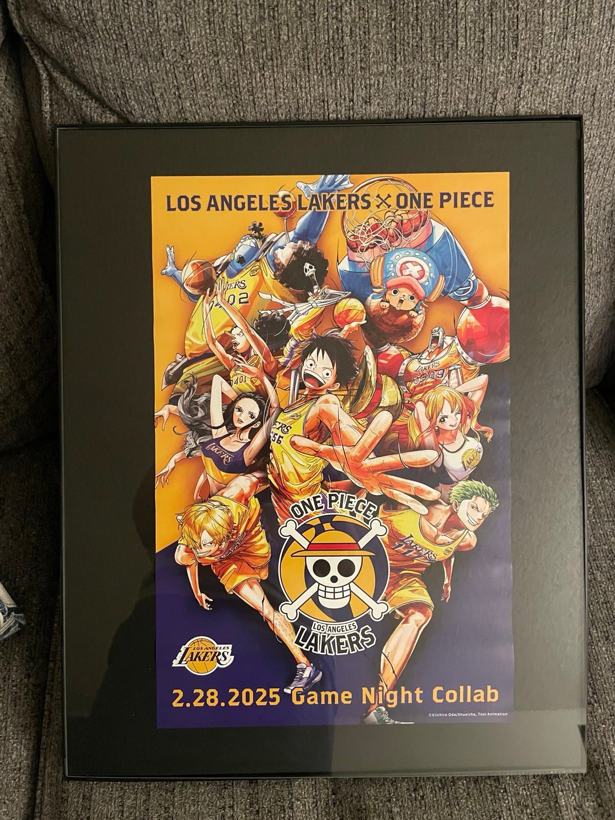 Lakers + One Piece Poster Game Night Collab SE