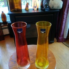 LEONARDO Puccini colored glass vases