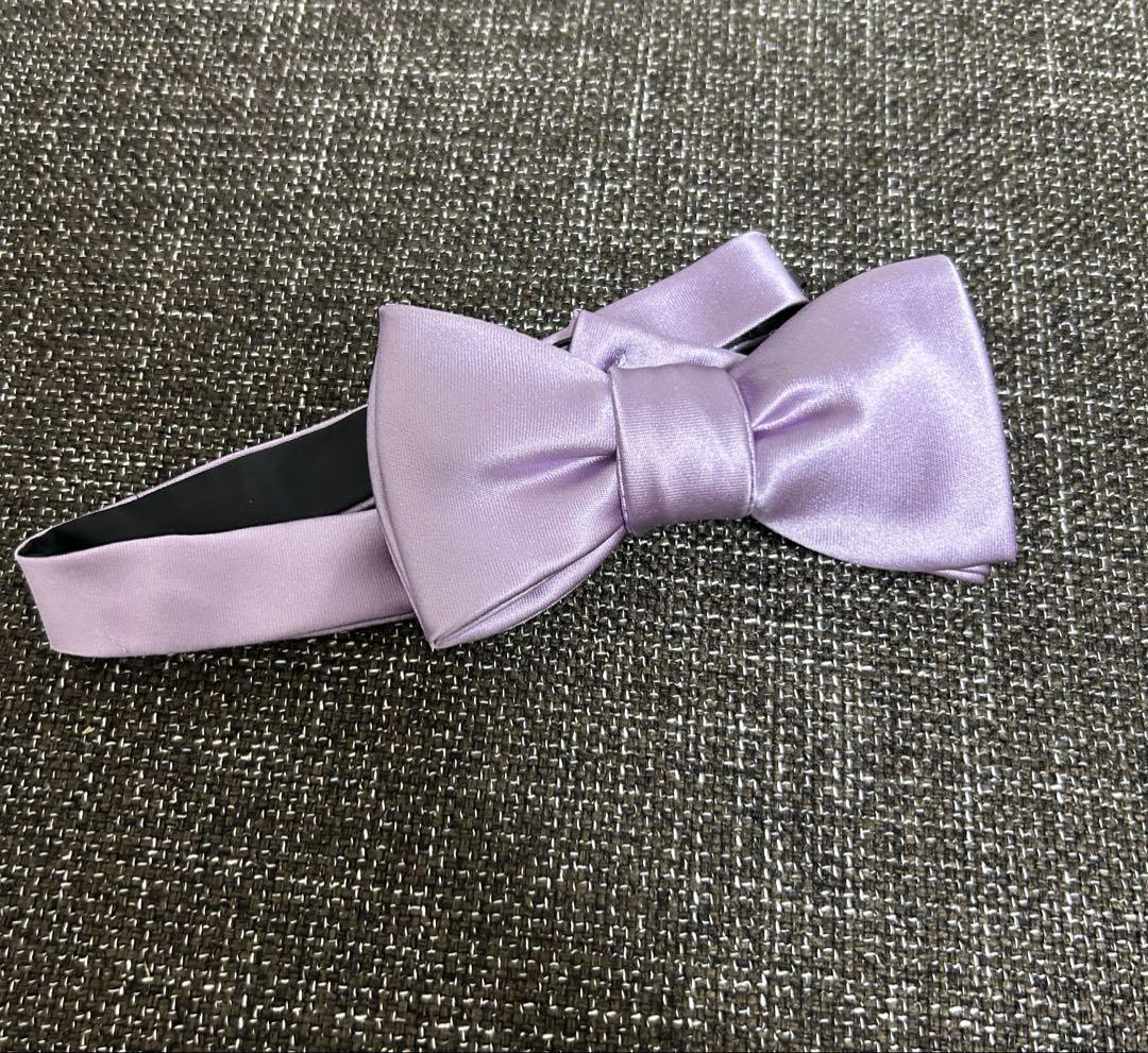 Purple Bow Tie for Wedding Groom