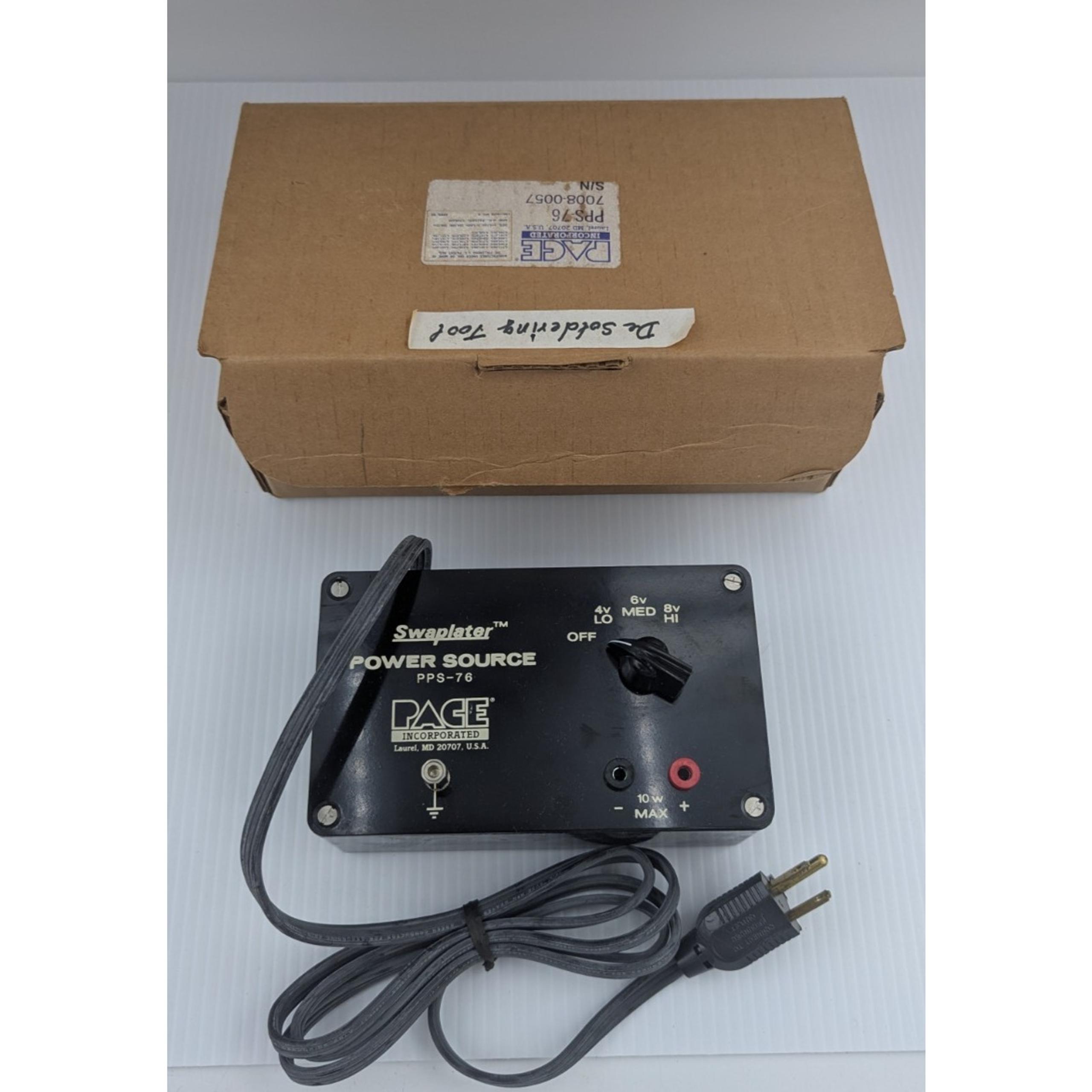 Pace Swaplater PPS-76 Soldering / Desoldering Station Power Source