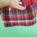 American Eagle NWOT Women's Plaid Crop Smocked Halter Top Size Large