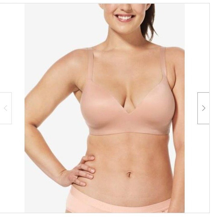 Tommy John Second Skin Lightly Lined Demi Bra Womens 36DD Maple Sugar Tan