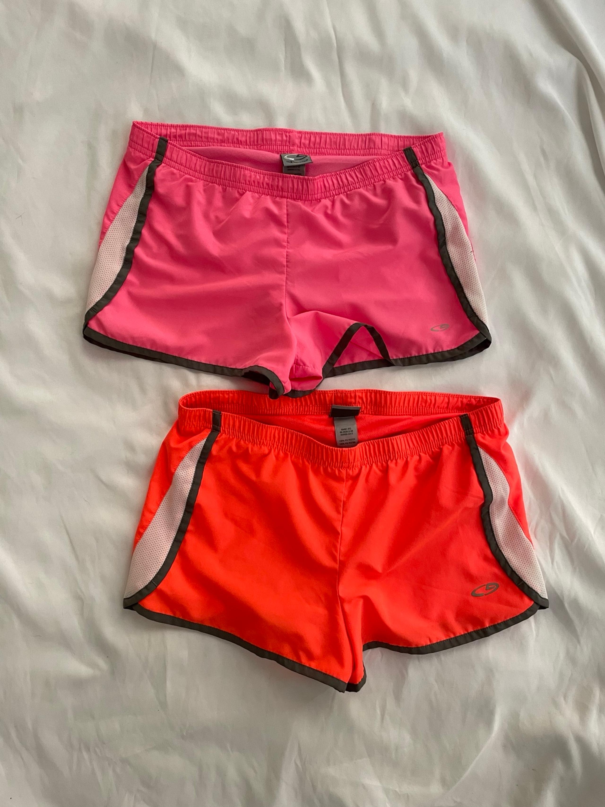 Young Ladies / Women’s Champion C9 Running / Workout Shorts Pink / Orange