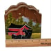 Handmade painted napkin holder Amish farmhouse primitive prairie equestrian