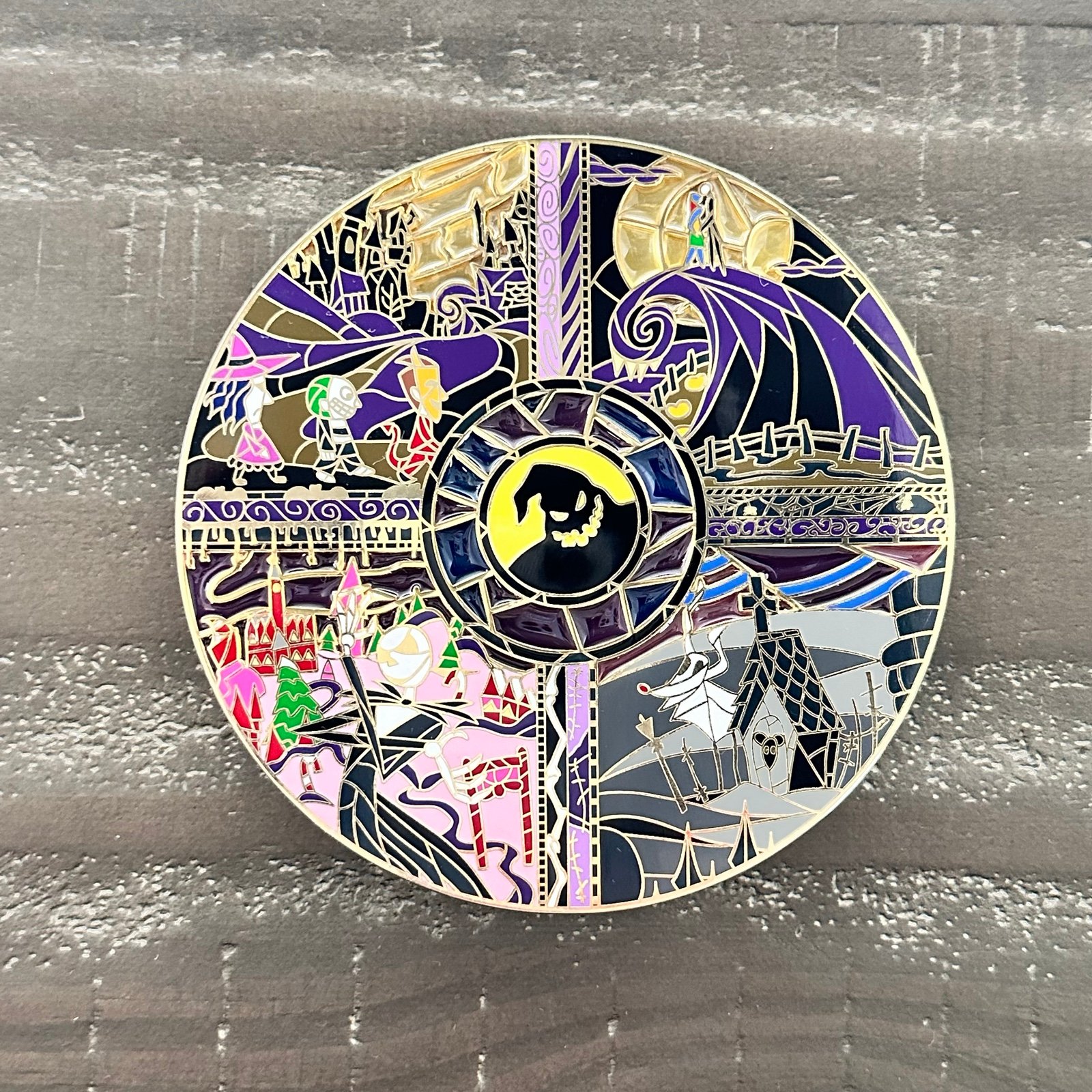 Disney Nightmare Before Christmas Stained Glass Fantasy Pin